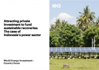 IEA: Attracting private investment to fund sustainable recoveries: The case of Indonesia’s power sector - July 2020 - eng (pdf)