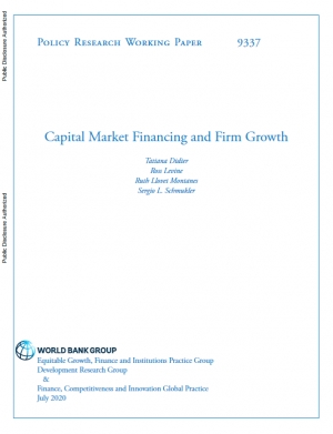 World Bank: Capital Market Financing and Firm Growth - July 2020 - eng (pdf)