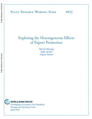 World Bank: Exploring the Heterogeneous Effects of Export Promotion - April 2019 - eng (pdf)