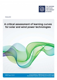 OIES: A critical assessment of learning curves for solar and wind power technologies - Fabruary 2021 - eng (pdf)