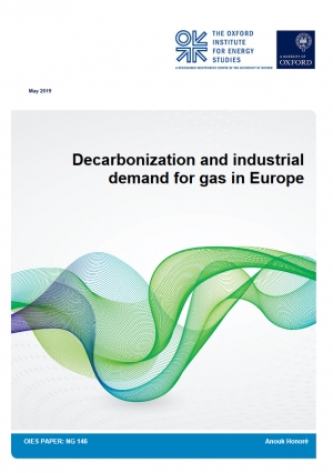 OIES: Decarbonization and industrial demand for gas in Europe - May 2019 - eng (pdf)