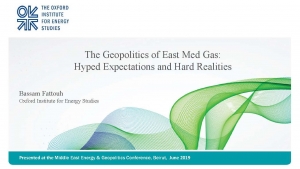 OIES: The Geopolitics of East Med Gas: Hyped Expectations and Hard Realities - June 2019 - eng (pdf)