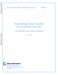 World Bank: Incentivizing Carbon Taxation in Low-Income Countries: Tax Rebating versus Carbon Crediting - June 2021 - eng (pdf)