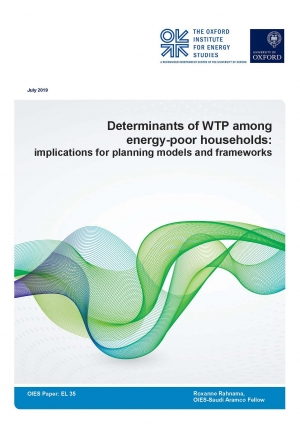 OIES: Determinants of WTP among energy-poor households: Implications for planning models and frameworks - July 2019 - eng (pdf)