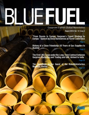 Журнал &quot;Blue Fuel&quot; - №2/13 - August 2018 - eng (pdf) (Газпром экспорт)