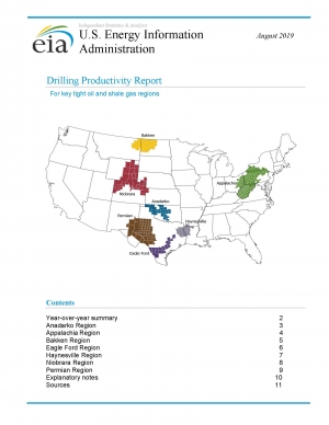 EIA: Drilling Productivity Report - August 2019 - eng (pdf)