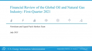 EIA: Financial Review of the Global Oil and Natural Gas Industry: First-Quarter 2021 - eng (pdf)