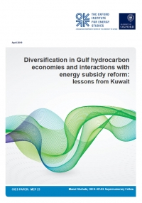 OIES: Diversification in Gulf hydrocarbon economies and interactions with energy subsidy reform: lessons from Kuwait - April 2019 - eng (pdf)