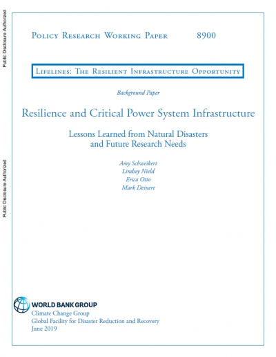 World Bank: Resilience and Critical Power System Infrastructure ...