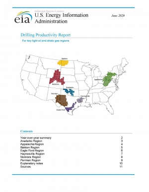 EIA: Drilling Productivity Report - June 2020 - eng (pdf)